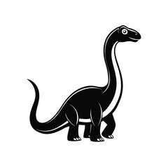 black and white brachiosaurus design.eps