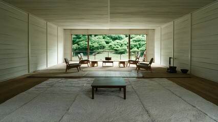 living room with a view