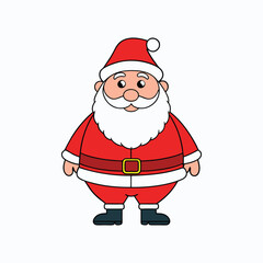 santa claus vector in white background 01.eps