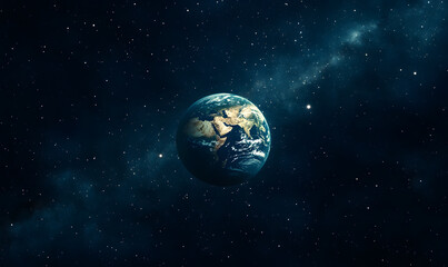 Obraz premium graphics of space, planets, and astronauts on a white background.