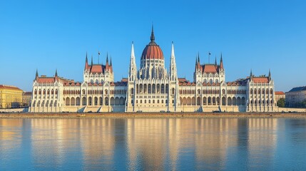 Fototapeta premium Parliament view in Budapest