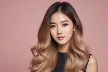 Fototapeta premium Beautiful Fashion Model with Flawless Skin and Sensual Lips