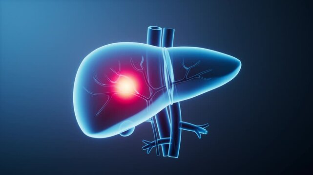 Liver organ with health care concept, 3d rendering.