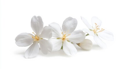 Obraz premium Jasmine closeup, isolated on white.