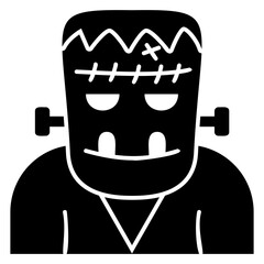 frankenstein glyph icon