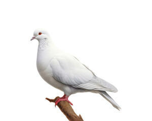 photo of a full body white dove symbolizing peace and purity, suitable for wedding invitations, nature blogs, and spiritual designs