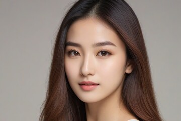Fototapeta premium Beautiful Fashion Model with Flawless Skin and Sensual Lips