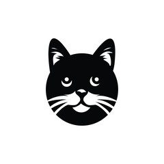 Cat Head Flat Icon