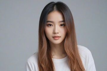 Fototapeta premium Beautiful Fashion Model with Flawless Skin and Sensual Lips