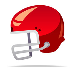 Fototapeta premium Football helmet vector isolated illustration