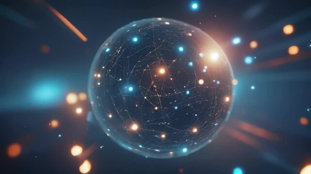 Abstract Digital Network Connection Background