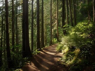 Obraz premium path in the forest