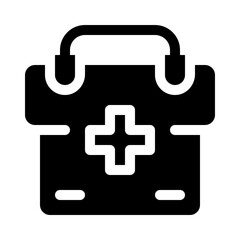 doctors bag glyph icon