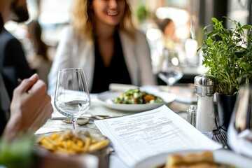  longtime client and vendor discussing a new phase of their partnership over lunch