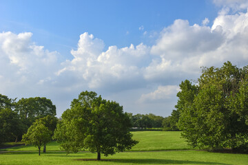 夏の晴れた日の風景