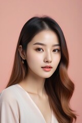 Fototapeta premium Beautiful Fashion Model with Flawless Skin and Sensual Lips