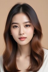 Fototapeta premium Beautiful Fashion Model with Flawless Skin and Sensual Lips