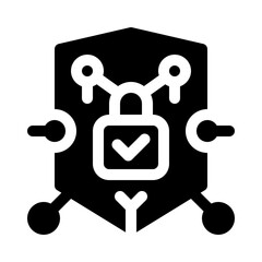 cybersecurity glyph icon