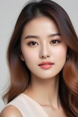 Fototapeta premium Beautiful Fashion Model with Flawless Skin and Sensual Lips