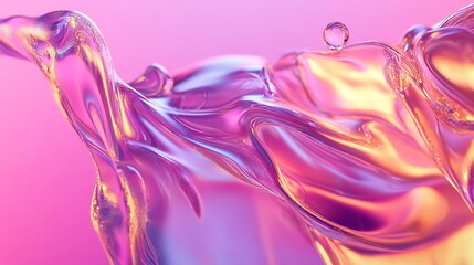 Abstract Colorful Fabric Waves