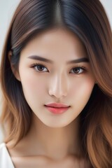 Fototapeta premium Beautiful Fashion Model with Flawless Skin and Sensual Lips