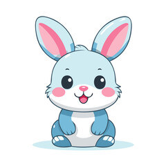 Obraz premium Rabbit Cute Small Cartoon Baby Animal Character 