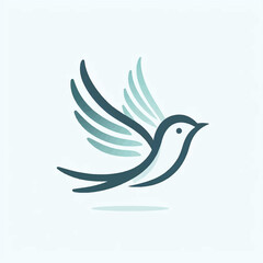 Bird logo design vector illustration