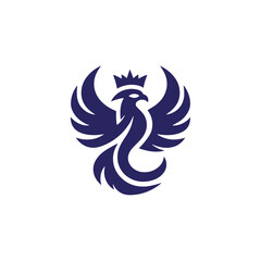 phoenix wing logo animal abstract	