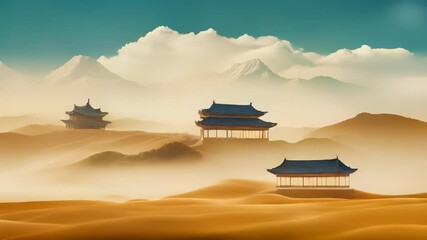 Chinese Temple in the Desert