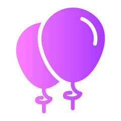 balloons Gradient icon