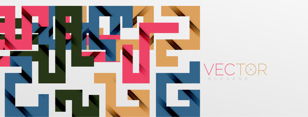 Color bend lines with shadow texture effect. Vector Illustration For Wallpaper, Banner, Background, Card, Book Illustration, landing page