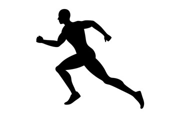 
Running men silhouette, Runner silhouette