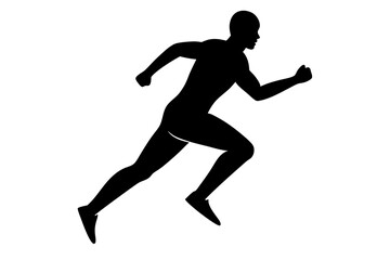 
Running men silhouette, Runner silhouette