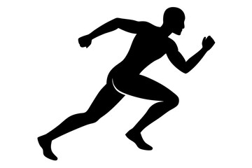 
Running men silhouette, Runner silhouette