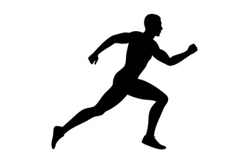 
Running men silhouette, Runner silhouette