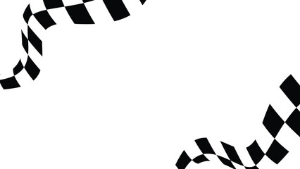 Dynamic red and black race flag design background. Ideal for motorsports, racing events, and speed-themed projects. Adds a bold, competitive edge to any design.