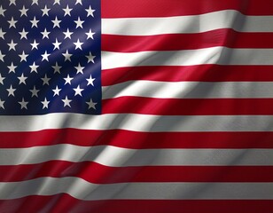 Naklejka premium 3d illustration of fluttering flag of USA texture