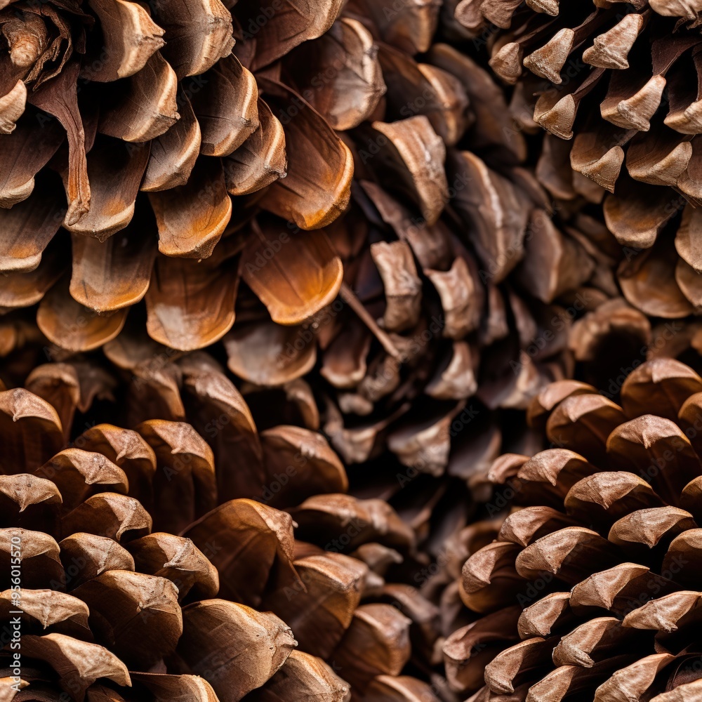 Sticker close-up of pine cones