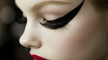 Naklejka premium Detailed close-up shot of natural, healthy human skin texture