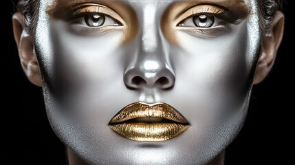 Detailed close-up shot of natural, healthy human skin texture