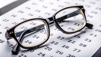 trial lens on an eye chart