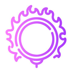 fire ring Line Gradient Icon