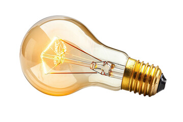 A beautifully designed light bulb glowing brightly, symbolizing innovation, creativity, and inspiration in various applications.