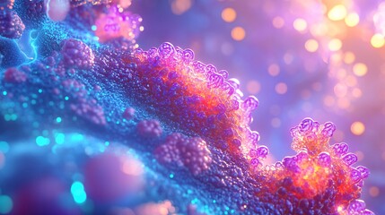 Abstract Organic Shapes in Vibrant Colors