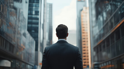 Businessman in City.