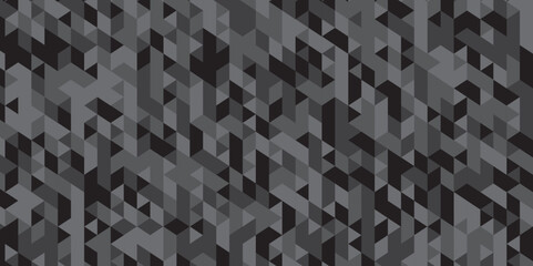 Fototapeta premium Abstract triangle black and gray style graphic polygon square gradient tile concept tile beautiful triangular retro web origami paper texture. 