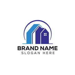 Modern House Logo Design ,Professional real estate logo