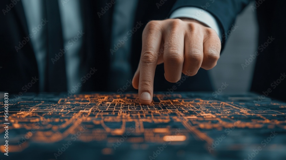 Poster digital network touch.