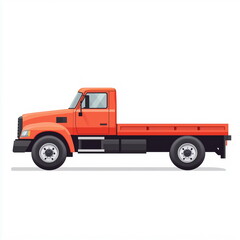 Fototapeta premium a flat bed truck vehicle