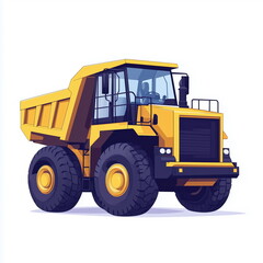 a yellow dump truck vehicle